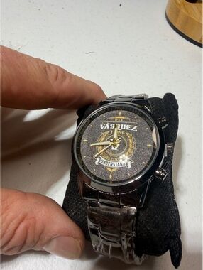 Accessories | Mens Black And Gold Analog Watch | Poshmark